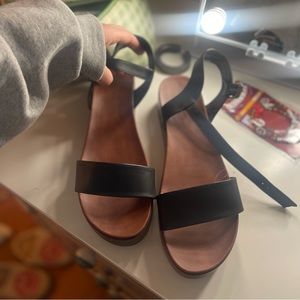 Women Black and Brown Platform Sandals